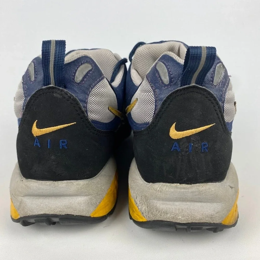 Nike‎ Air Terra Albis Mens 13 Silver Navy Yellow 1998 VTG Trail Shoes 104113-071